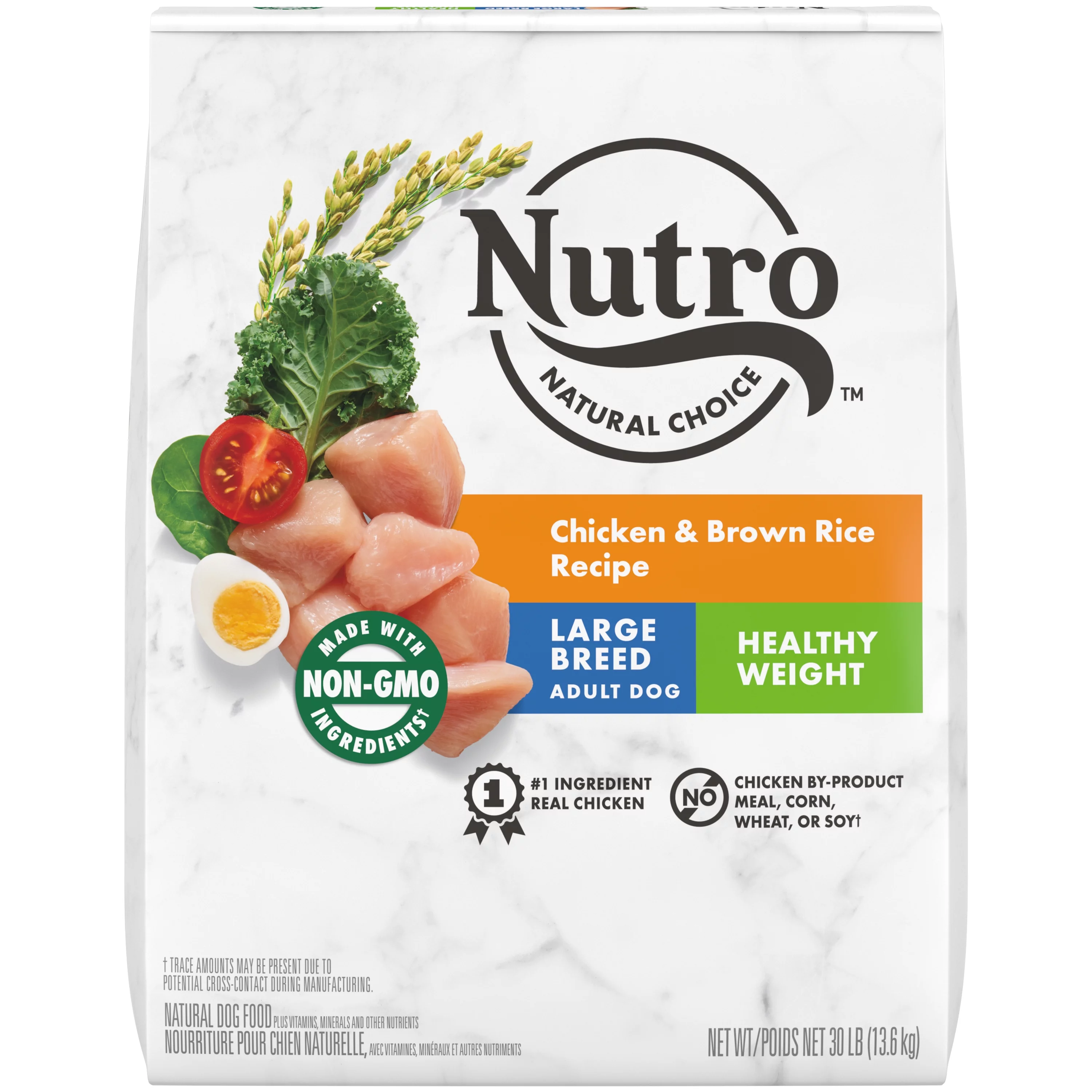 Nutro Wholesome Essentials Healthy Weight Farm-Raised Chicken, Rice & Sweet Potato Recipe Large Breed Adult Dry Dog Food 30 Pounds