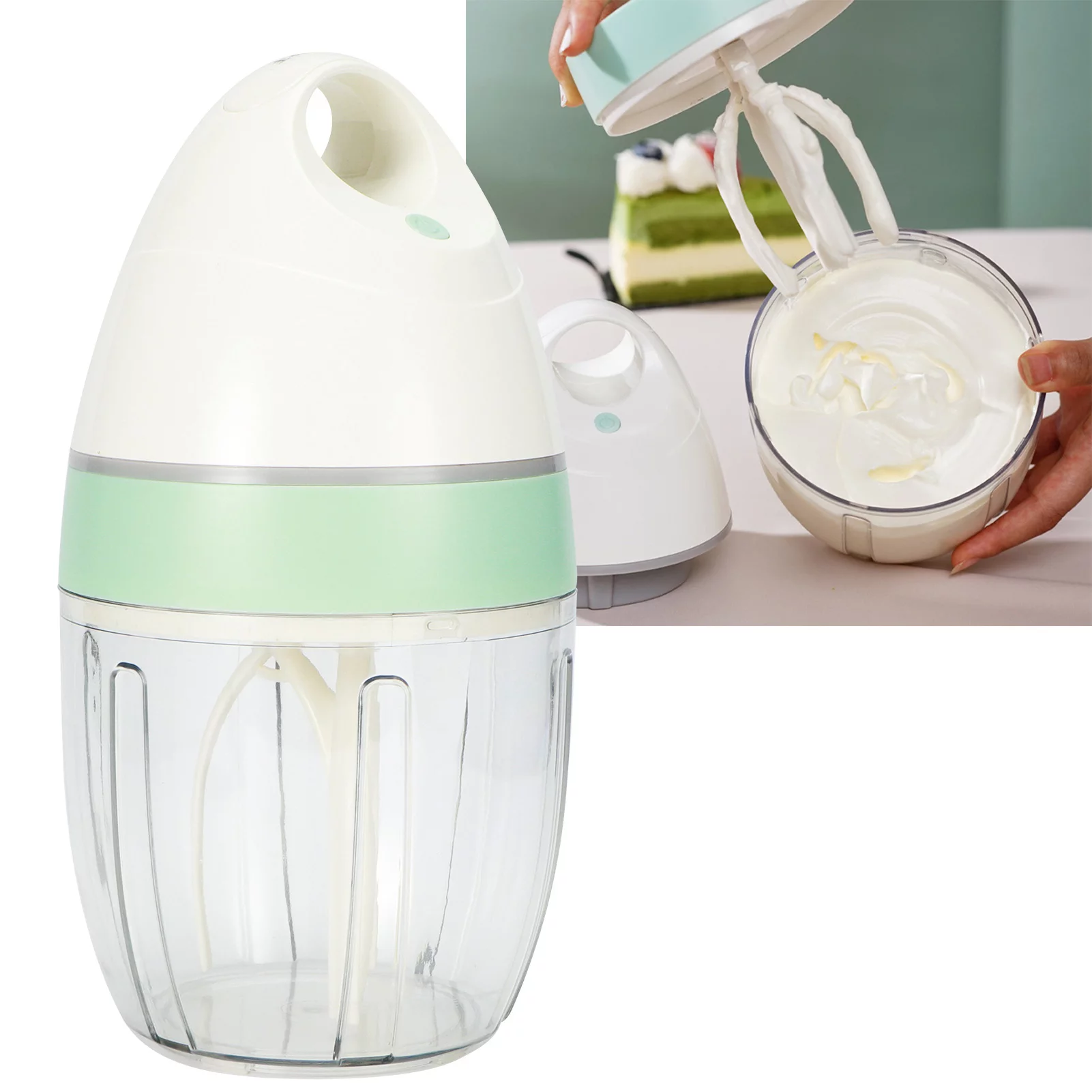 900ml Electric Hand Mixer Ice Cream Cake Maker Machine Electric Egg Beater Powered Blender