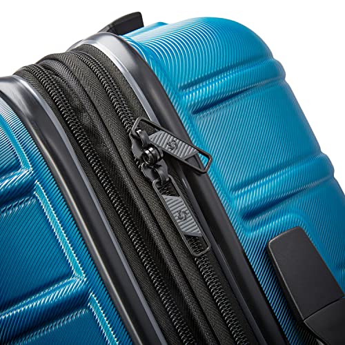Samsonite Omni 2 Hardside Expandable Luggage with Spinner Wheels, 2-Piece Set (19/24), Lagoon Blue