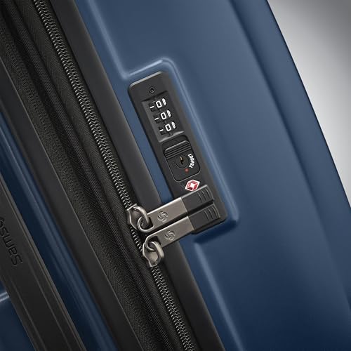 Samsonite Carry-On Pro Front Pocket Hardside Expandable 21-Inch Octiv Luggage: Durable & Impact Resistant, 360° Aero Trac Spinner Wheels, Adjustable Telescopic Handle, TSA Approved Lock - Silver