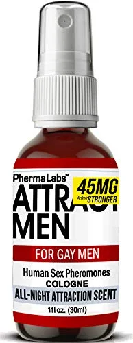 PHERMALABS Gay Cologne infused with Pheromones - Attract Men - All Night Scent - Human Pheromone 1oz bottle