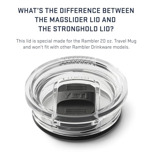 YETI Rambler 20 oz Travel Mug, Stainless Steel, Vacuum Insulated with Stronghold Lid