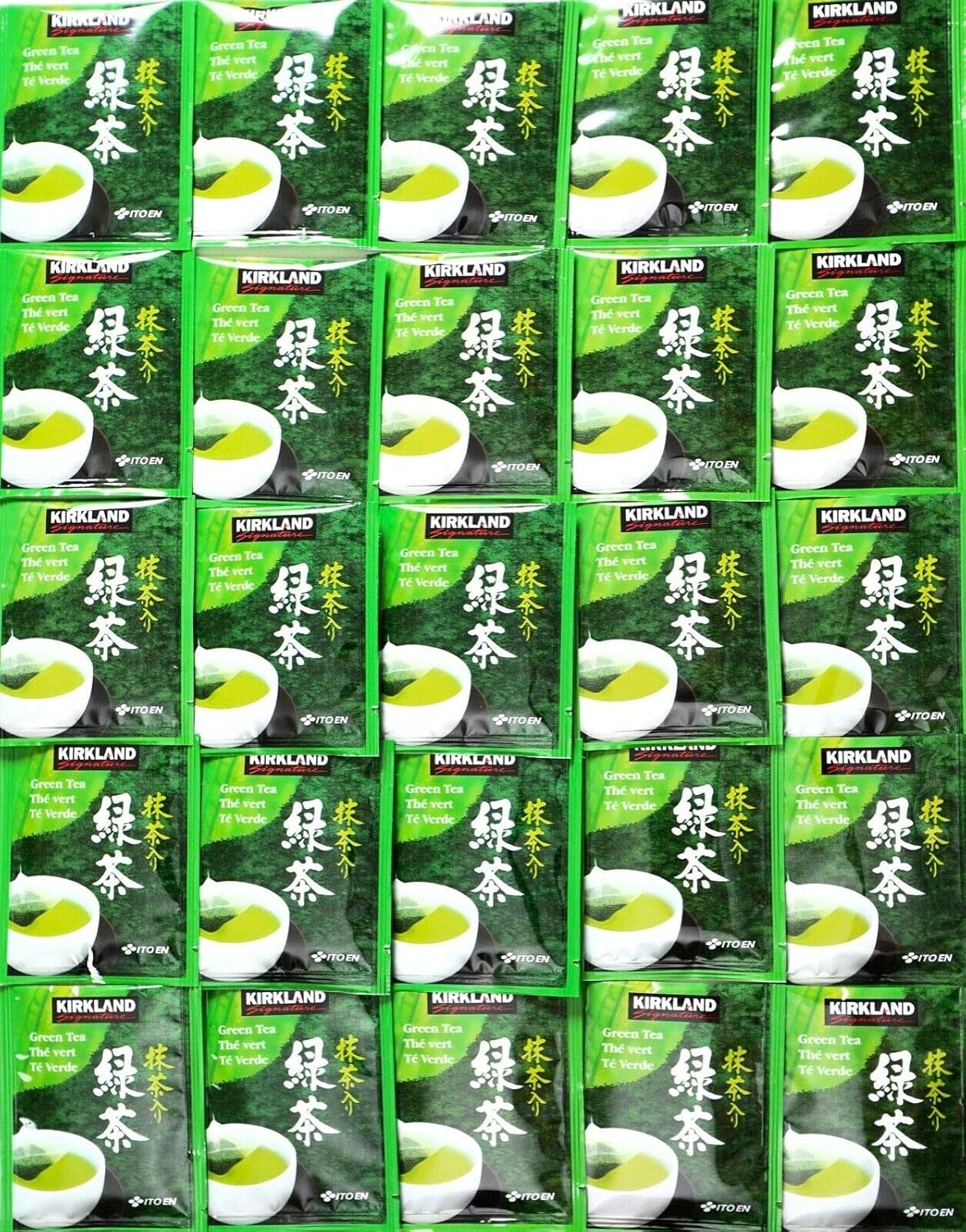 Kirkland Signature Green Tea Individual Packets Qty 25 Packets