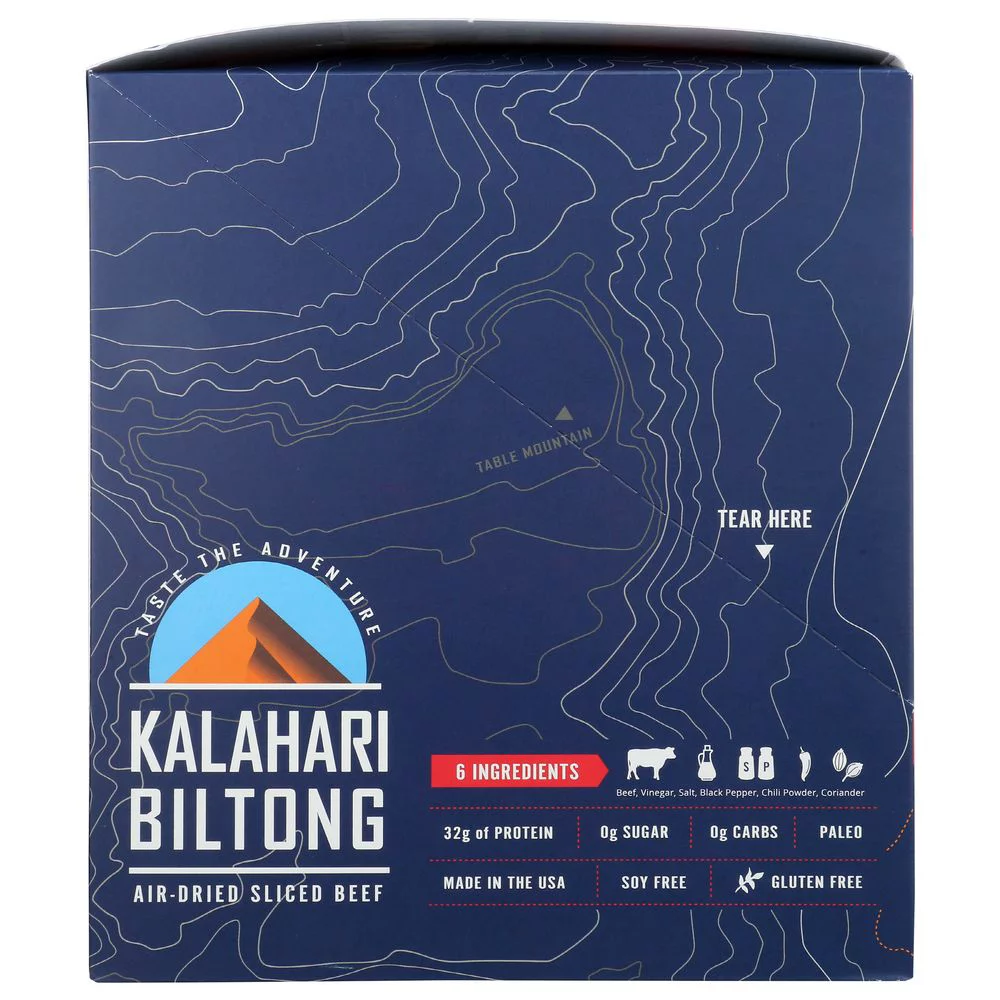 Kalahari Biltong - Spicy Peri Peri, 2 Ounce -- 8 per case