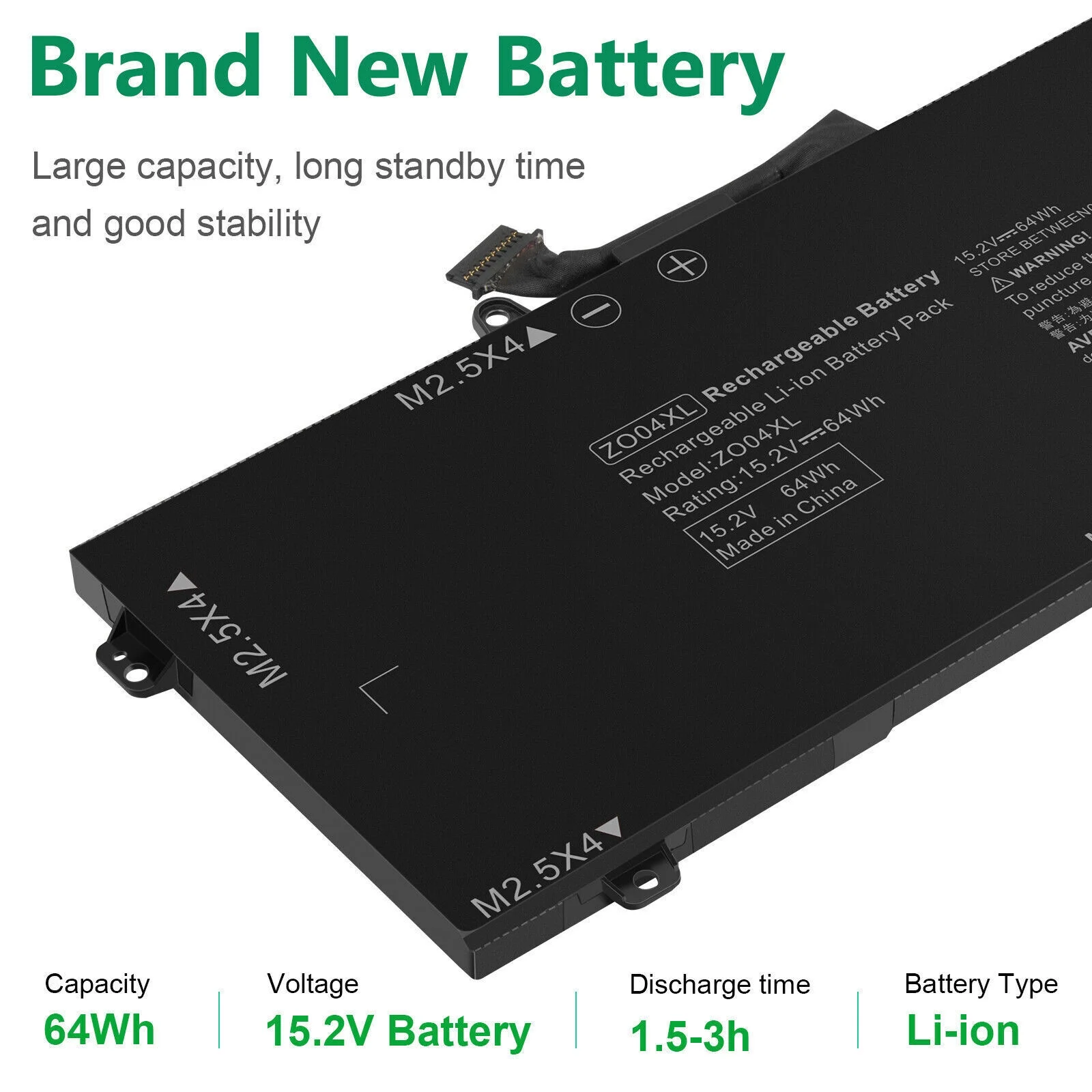 ZO04XL Laptop Battery fr HP ZBook Studio G3 G4 808396-421 808450-001 HSTNN-CS8C