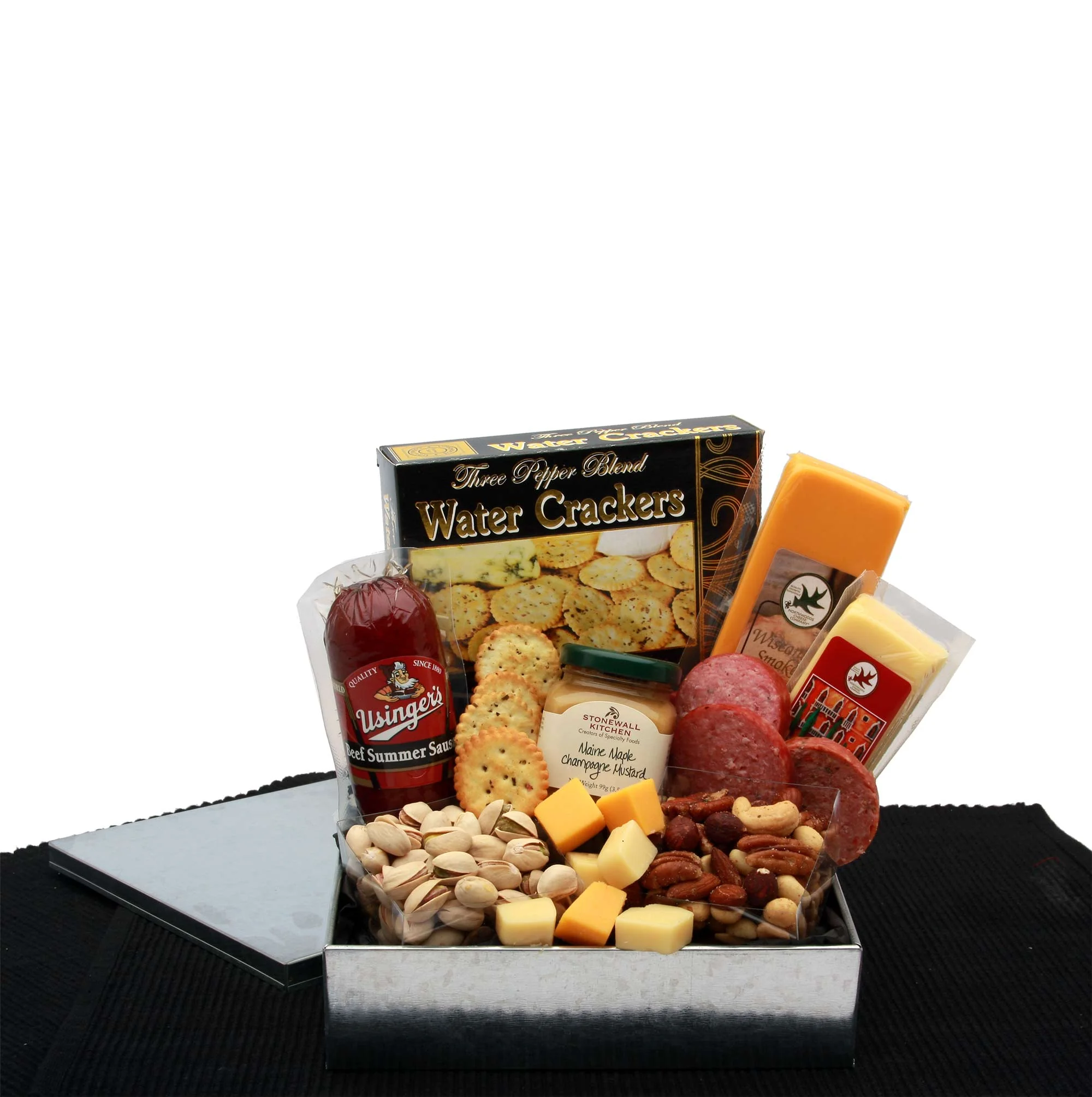 The Elegant Palette Cheese and Snacks Gift Basket | Gift for Him or Her