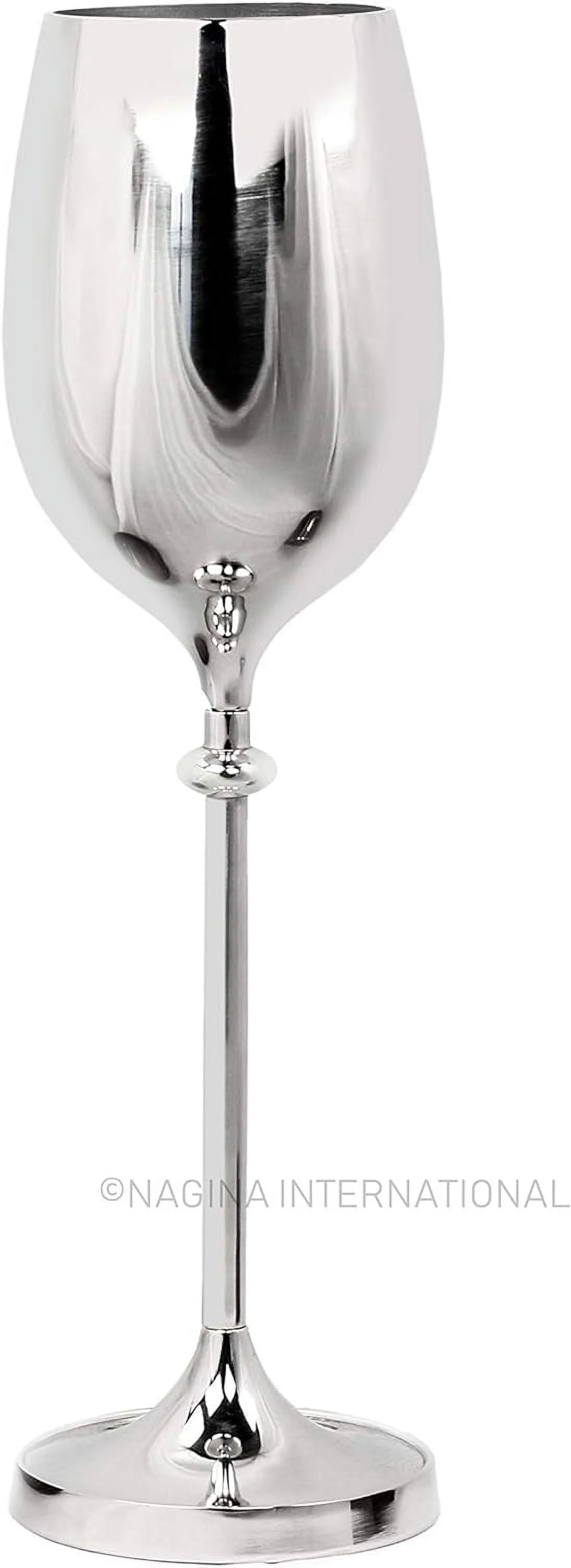 Large Champagne Glass Premium Aluminum Standing Plated Wine Chiller | Wine Coolers & Cellar With Ice Bucket | Kitchen & Bar Wares |