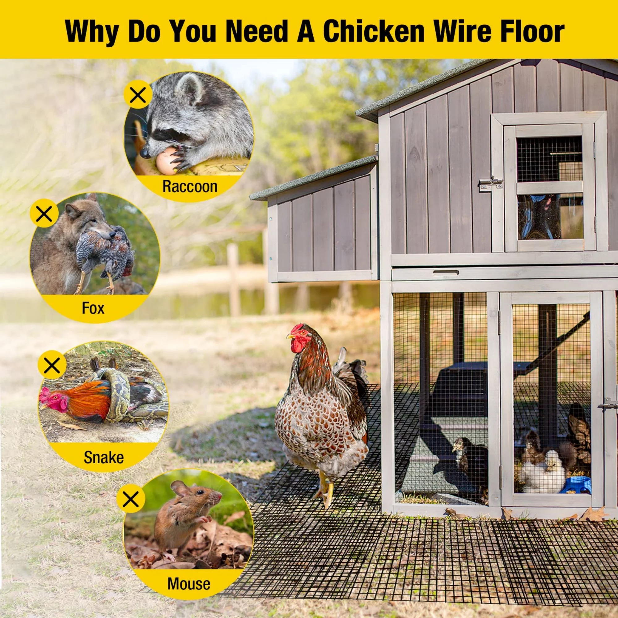 Morgete Chicken Wire Chicken Fence Chicken Wire Mesh Netting Garden Aviary Plant Craft Projects