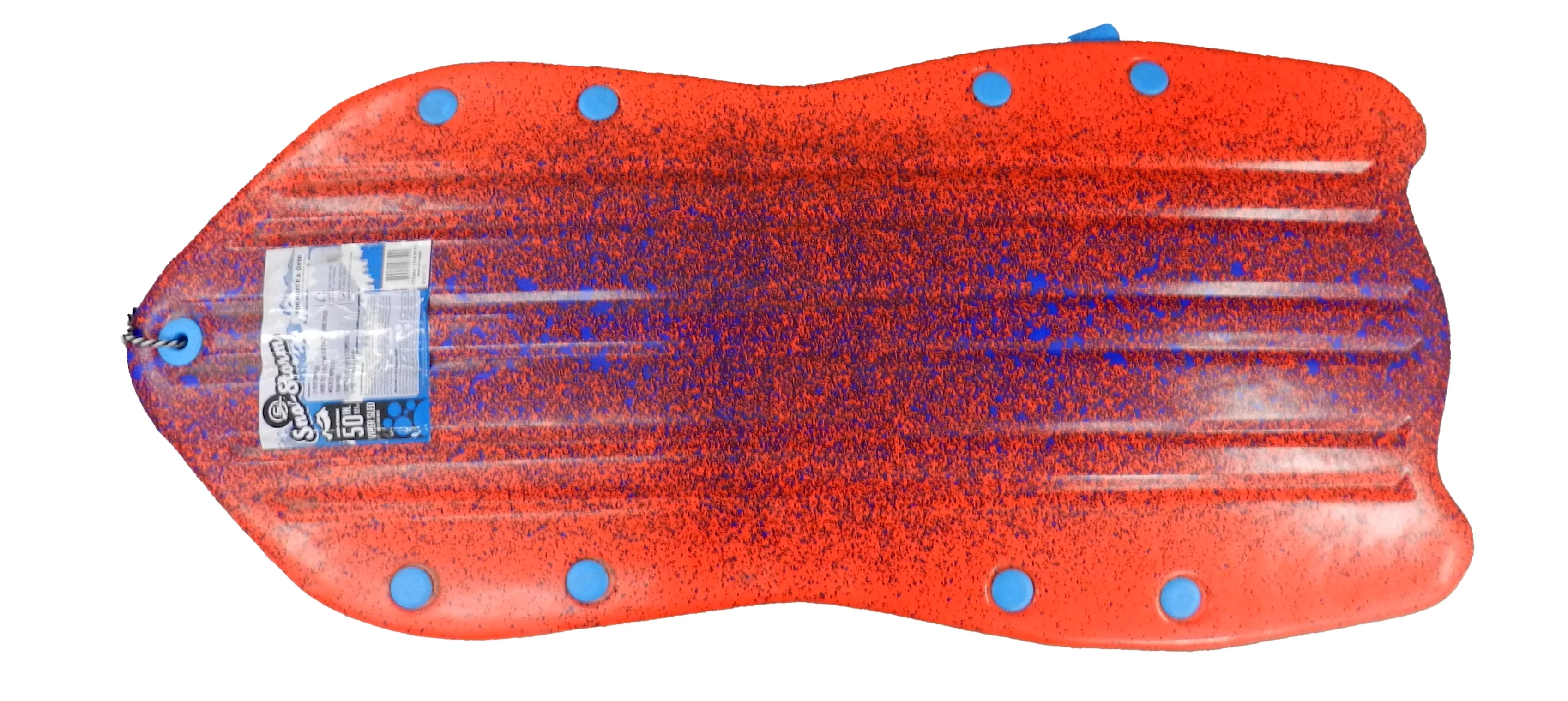 Agit Vipernex Sno-Storm Rocks 50 Inch 2 Seater Snow Sled with Handles