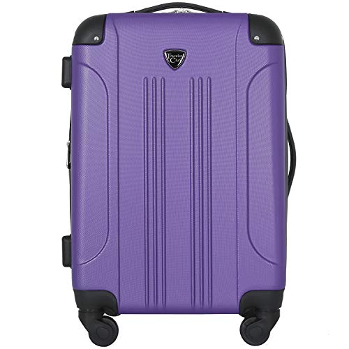 Travelers Club Chicago Hardside Expandable Spinner Luggage, Teal, 20
