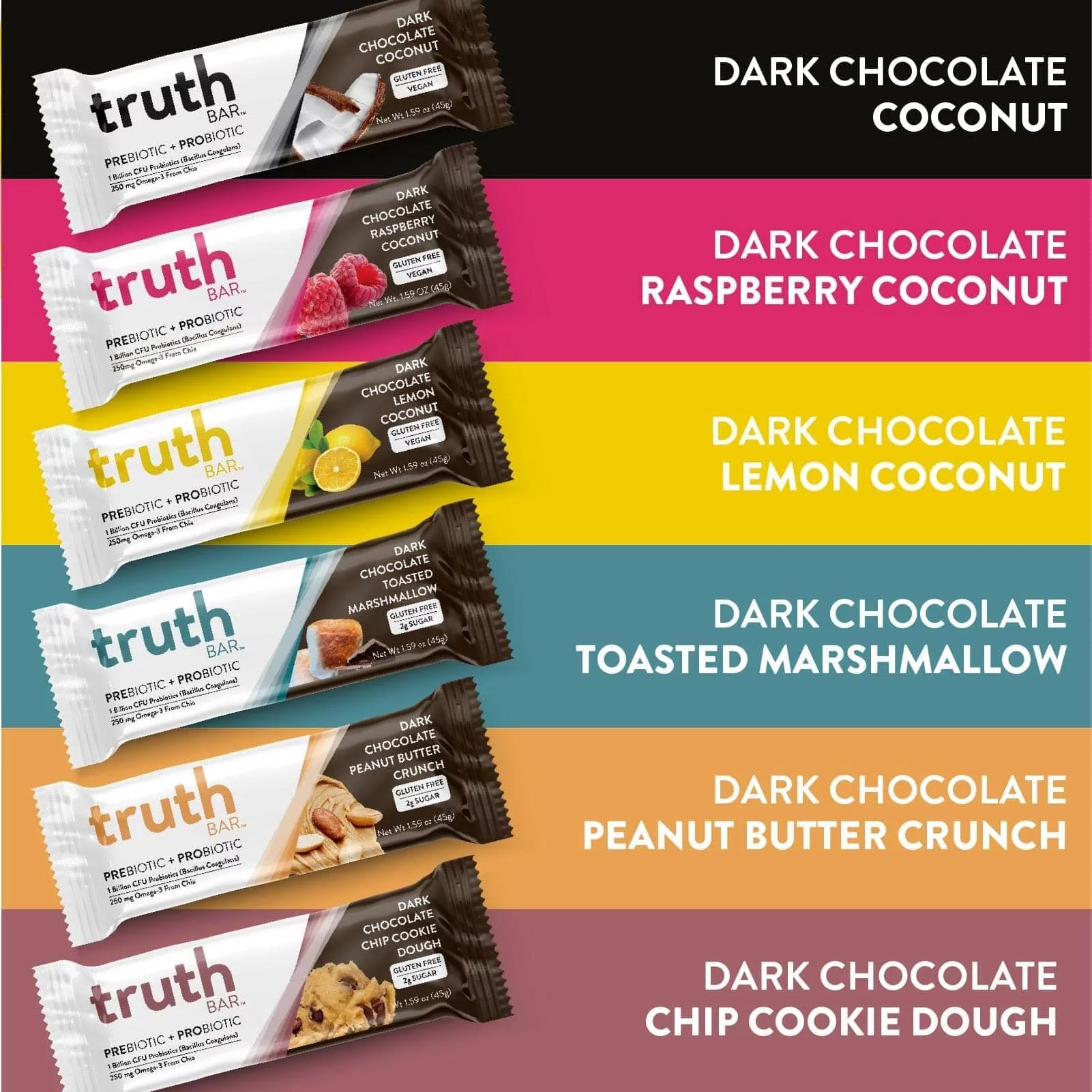 Dark Chocolate Lemon Coconut (12 Pack)