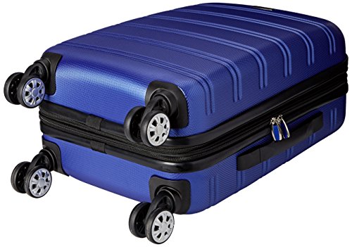 Rockland Melbourne Hardside Expandable Luggage with Spinner Wheels, 2TONENAVY, 2 Piece (20/28)