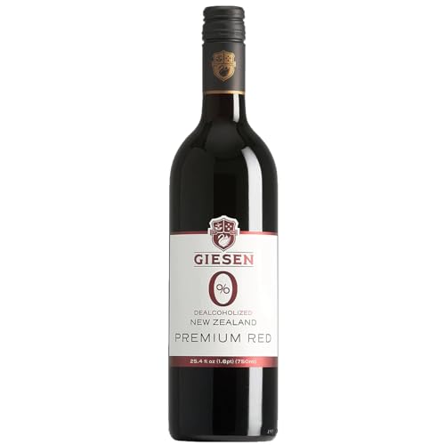 Giesen Non-Alcoholic Premium Merlot Cabernet Franc Red Blend - Premium Dealcoholized Red Wine from New Zealand