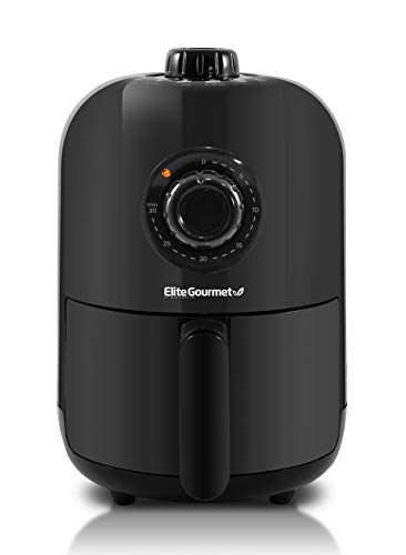 Elite Gourmet EAF0852SS 8.5Qt. Capacity Air Fryer Oven, Air Fry, Broil, Toast, Bake & Broil with Convection, Time and Temperature Controls, 800-Watts, Includes 25 Delicious Recipes, Stainless Steel