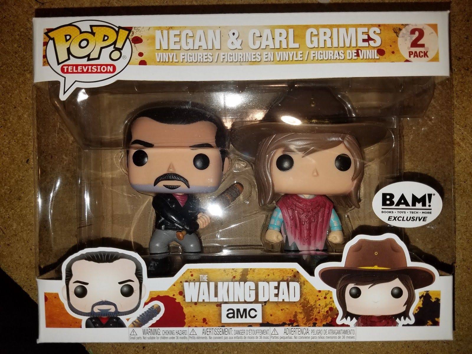 The Walking Dead Pop! Vinyl 2 Pack - Negan and Carl Grimes Funko