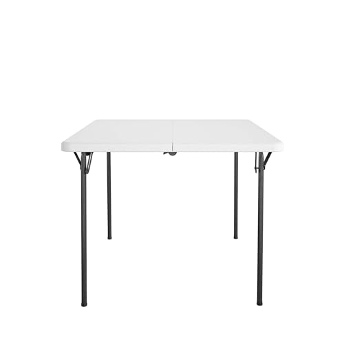 COSCO Molded Folding Banquet Table w/Handle, 6ft, Black