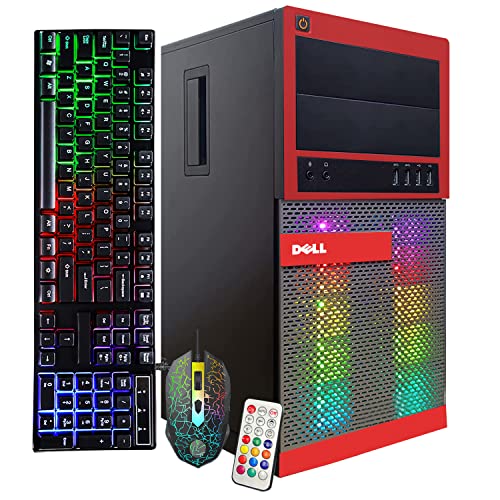 Dell Optiplex 7020 Gaming Desktop PC - Intel Core i7 4th Gen 3.4GHz, NVIDIA GeForce GT 1030 2GB, 16GB RAM, 512GB SSD, HDMI, DVI, VGA, New Keyboard, Mouse, Wi-Fi, Windows 10 Professional(Renewed)