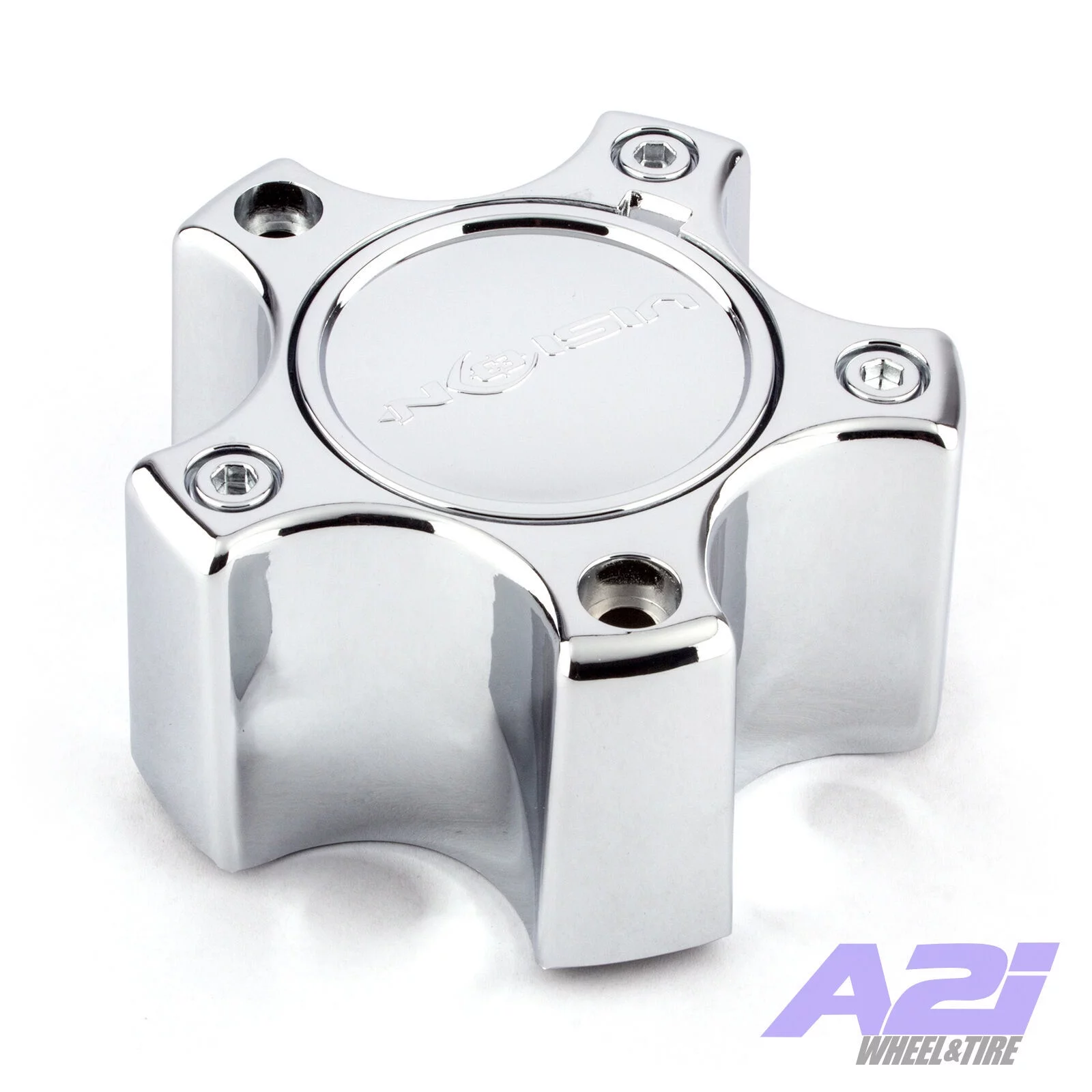Vision Wheel Warrior 375 Center Cap C375-5C65DOC Chrome Bolt On 5x4.5 5x5 5 Lug