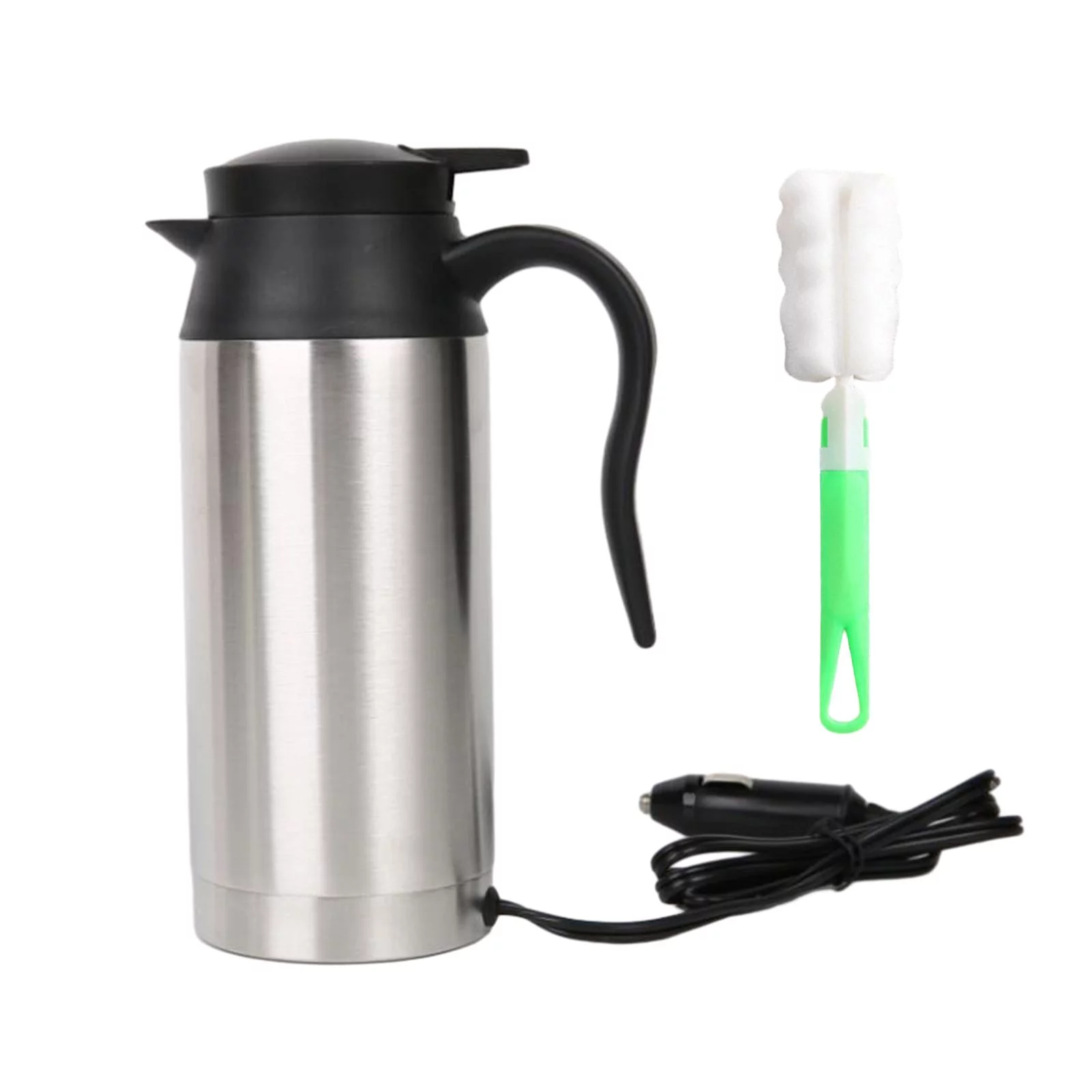 Car Kettle Leakproof Truck Travel Kettle for Camping Self Driving Tour 750ml 24V 200W
