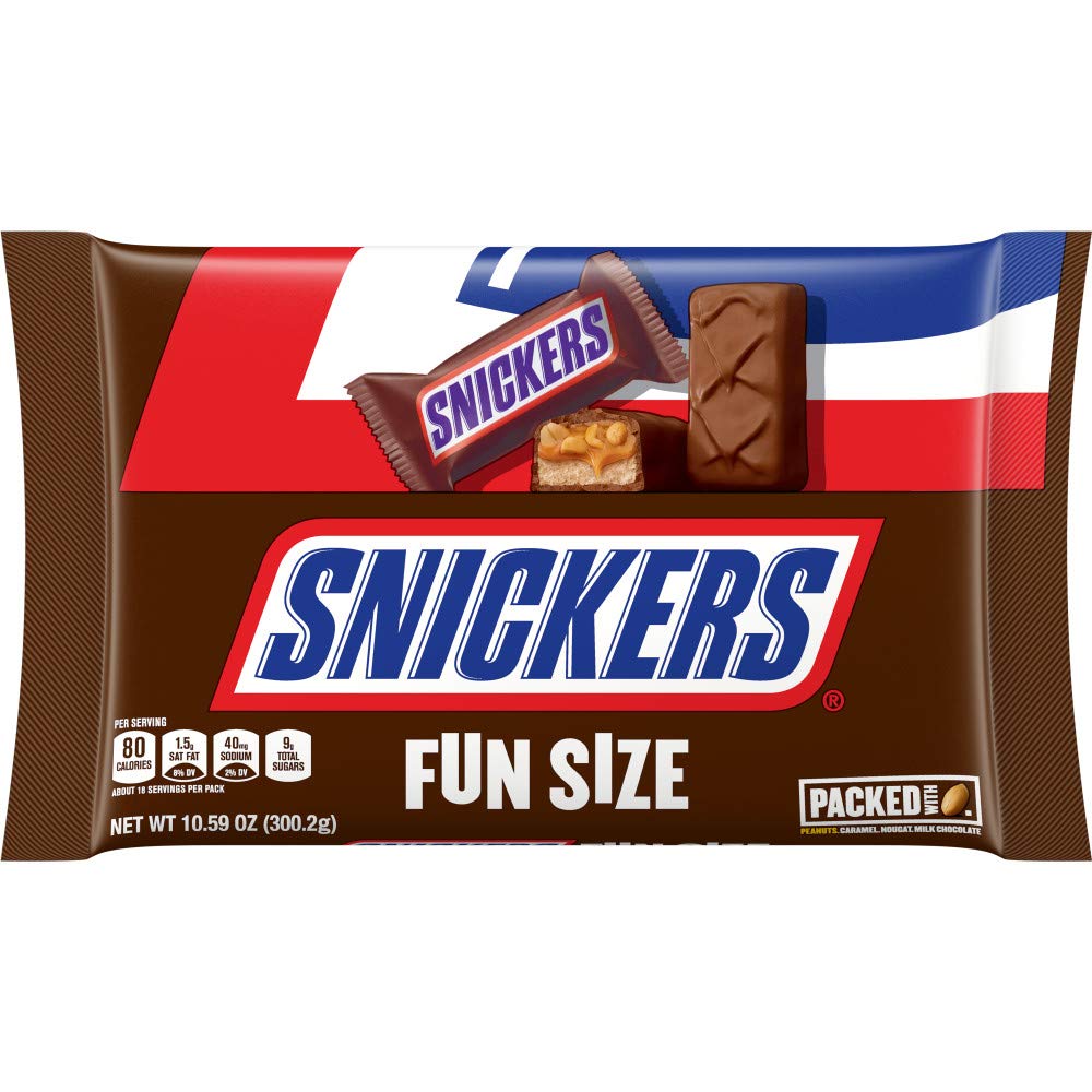 SNICKERS Fun Size Chocolate Candy Bars, 10.59-Ounce Bag