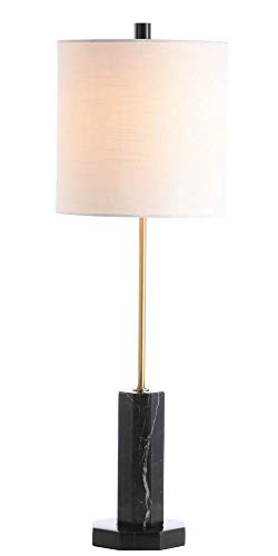 SAFAVIEH Lighting Collection Zackary Modern Black/ Brass Gold 31-inch Bedroom Living Room Home Office Desk Nightstand Table Lamp (LED Bulb Included)