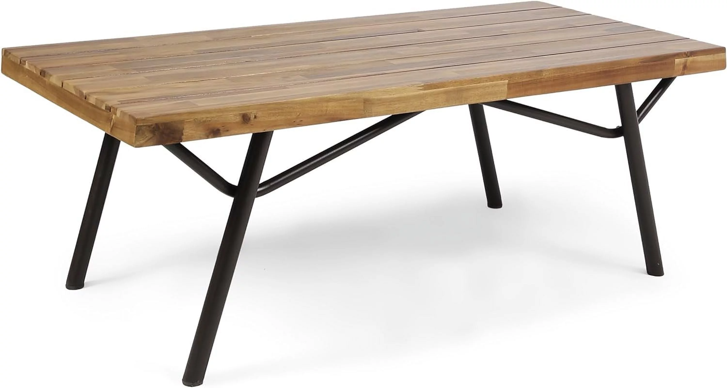 Baish Outdoor Acacia Wood Coffee Table, Teak Finish