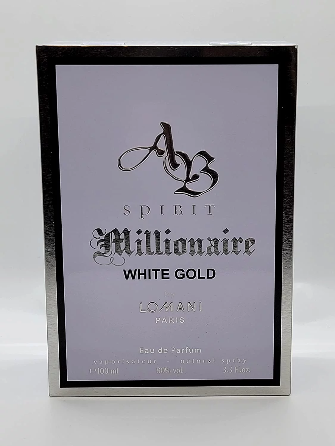 Pack of (6) Lomani Spirit Millionaire White Gold Men EDP Spray 3.3 oz