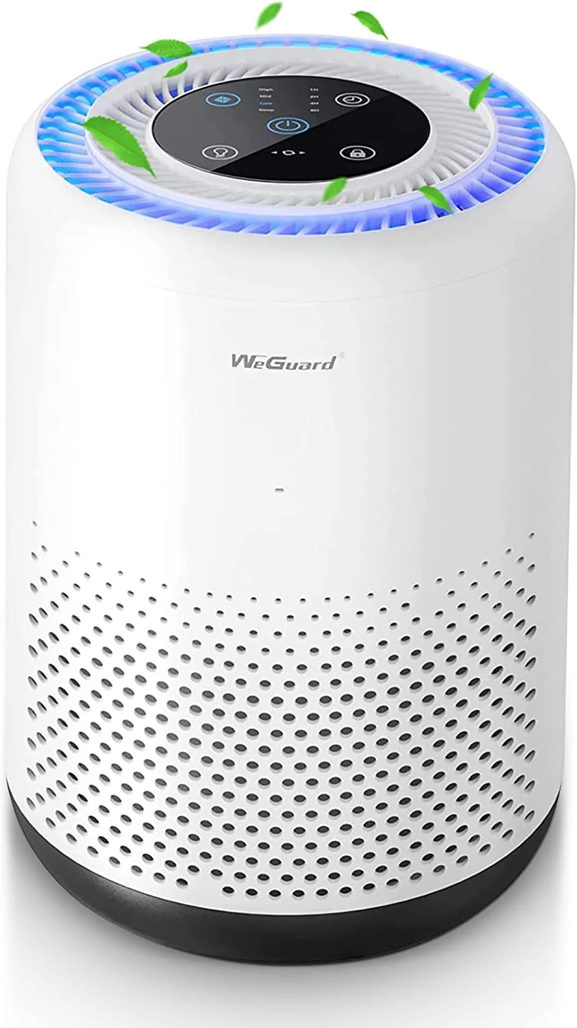 WeGuard Home Air Purifier with Multiple Speeds Timer True HEPA Filter to Safely Remove Dust, Pollen, Allergens, Odor - 430 Sqft Coverage