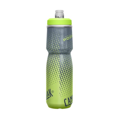 CamelBak Podium Chill Bike Insulated Squeeze Water Bottle Navy Stripe, 24oz