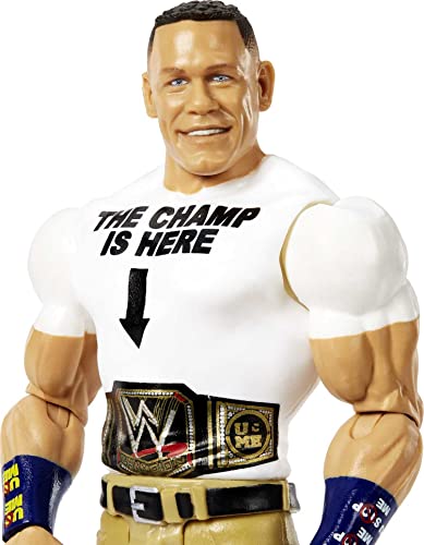 Mattel WWE John Cena Basic Action Figure, Posable 6-inch Collectible for Ages 6 Years Old & Up