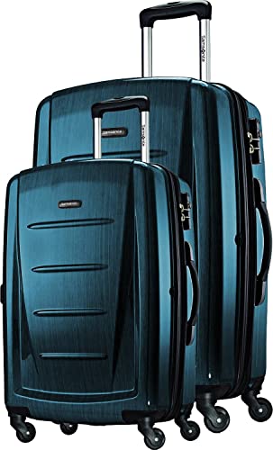 Samsonite Winfield 2 Hardside Expandable Luggage with Spinner Wheels, Brushed Anthracite, Checked-Large 28-Inch
