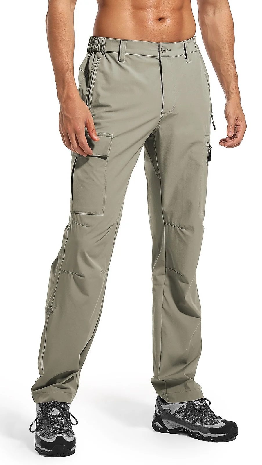 Moosehill Men's Hiking Cargo Pants Lightweight Quick Dry Waterproof Fishing Pants for Tactical Outdoor Hunting Camping