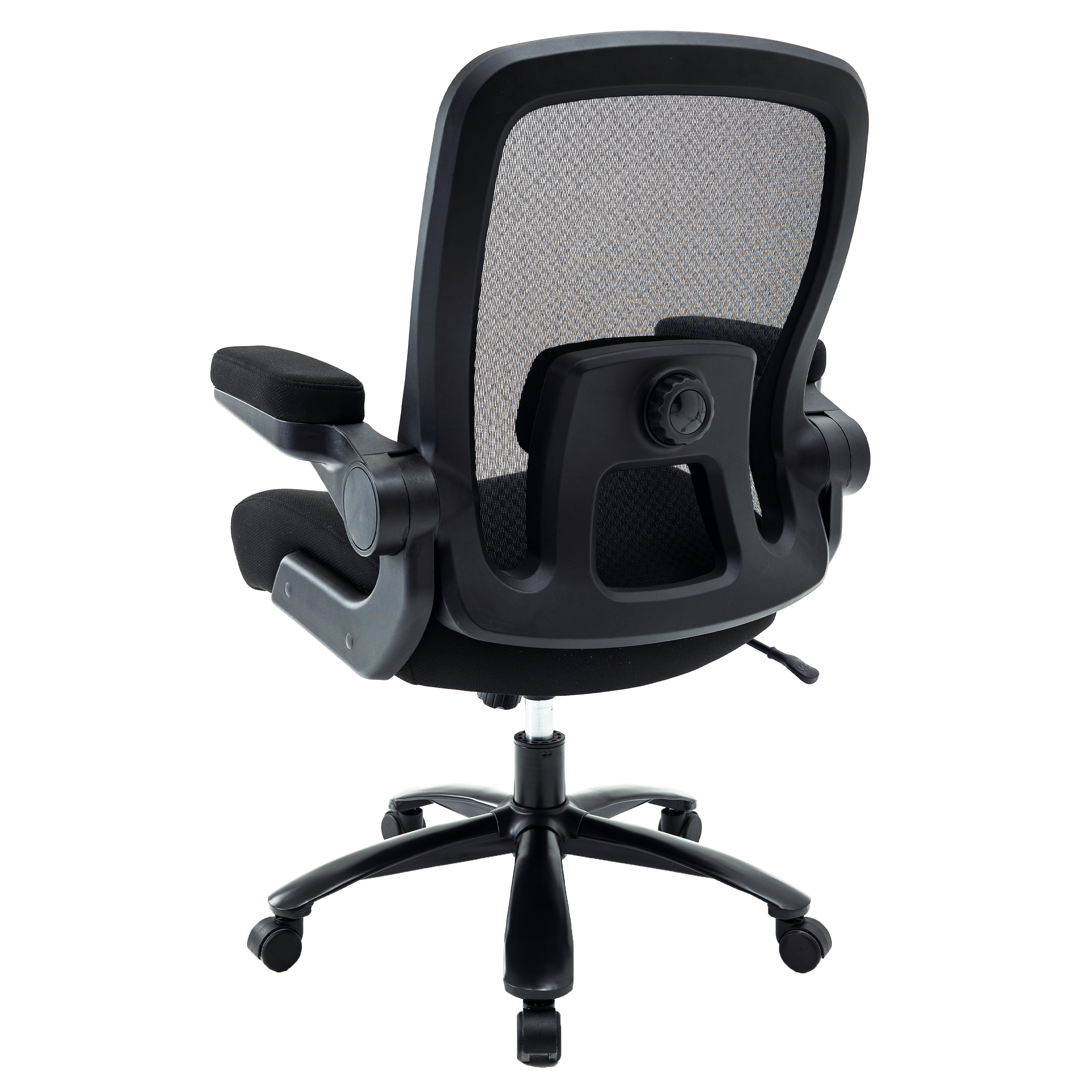 Snugway 500lbs Adjustable Tilt Tension , Adjustable Lumbar Support Cushion Mesh Office Chair,Black