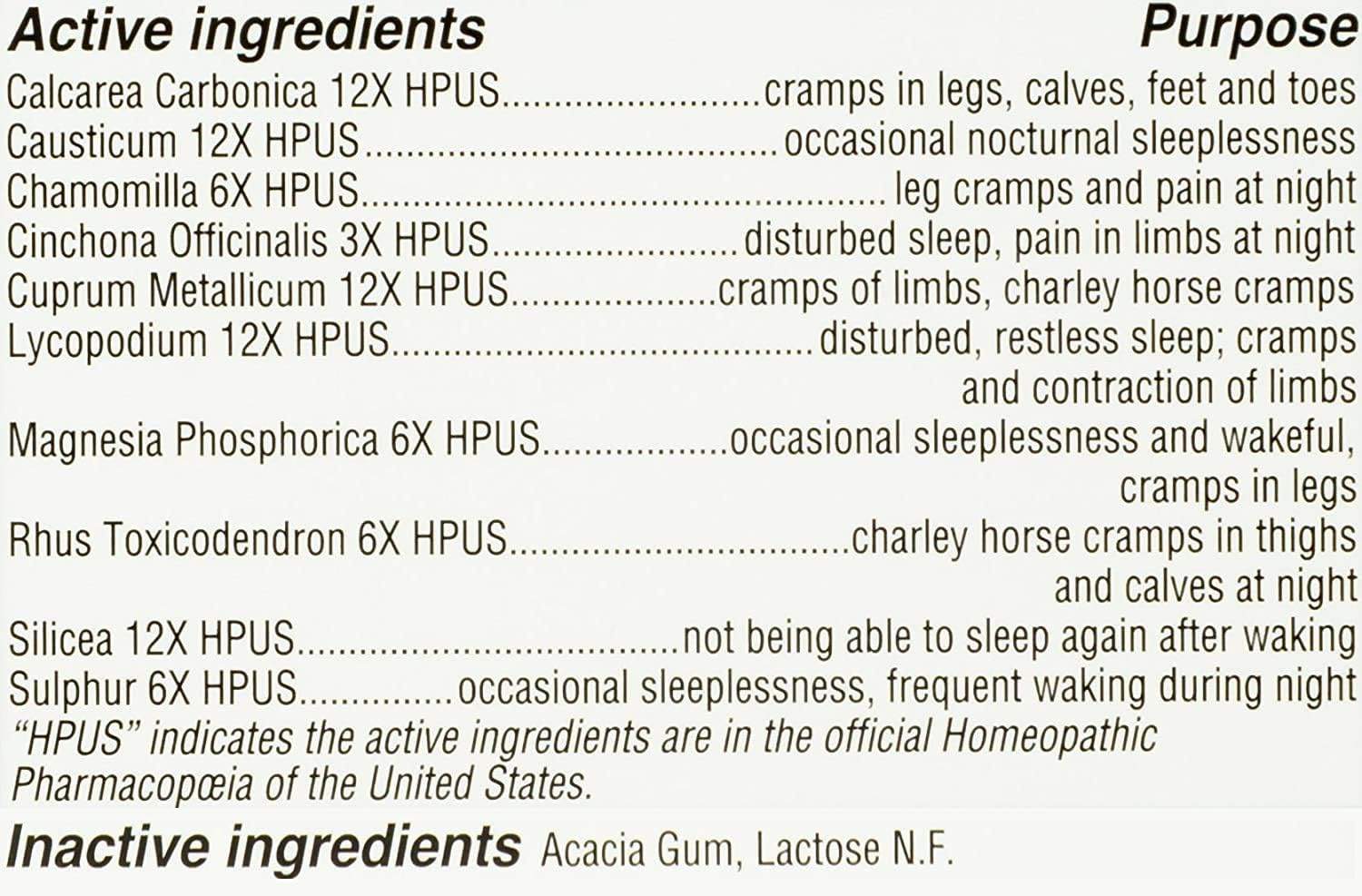 Hyland's Leg Cramps PM Tablets 50 ea 50 Count (Pack of 2)