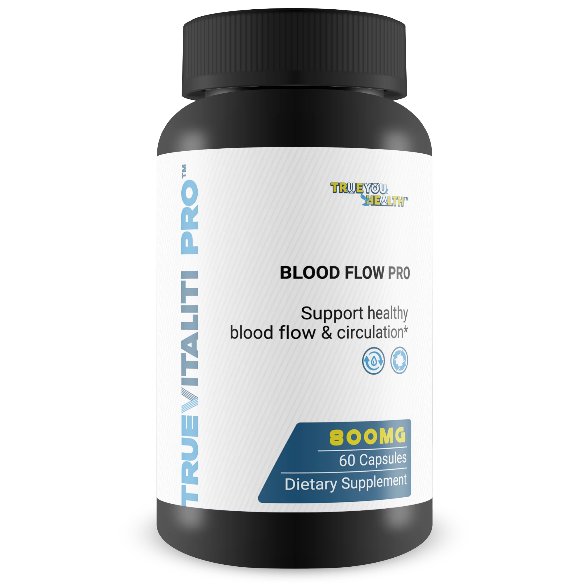 True Vitaliti Pro Blood Flow Pro L-Arginine - Our Best Circulation Supplement for True Vitality Male Blood Flow & Circulation Health - L-Arginine Mens Circulation Supplement - Help Blood Flow