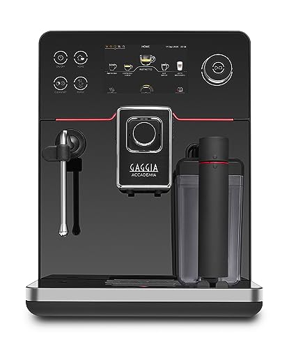 Gaggia Accademia Luxury Italian Fully Automatic Espresso Machine with 19 Customized drink settings,0.5 Liters,RI9782/46 Brushed Stainless