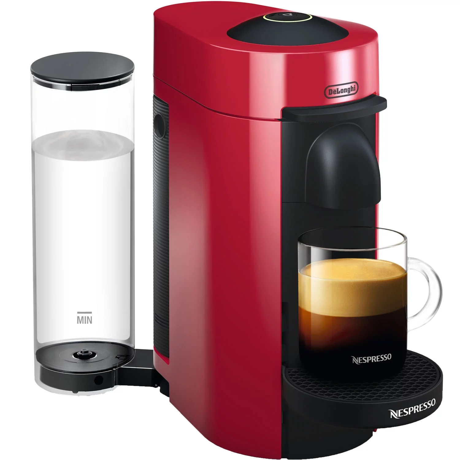 Nespresso VertuoPlus Coffee and Espresso Maker by De'Longhi, Cherry Red