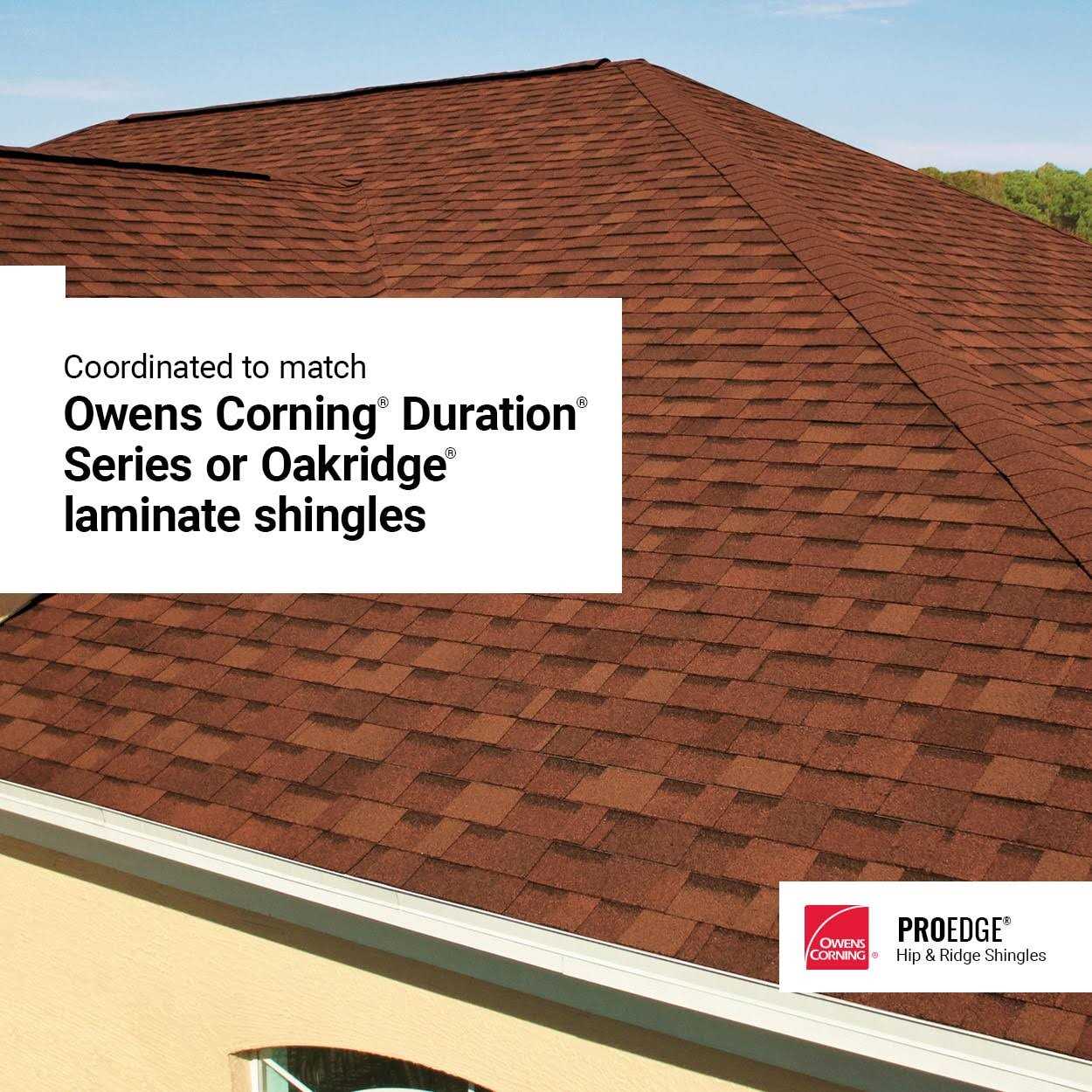 Owens Corning Proedge Hip and Ridge Roof Shingles