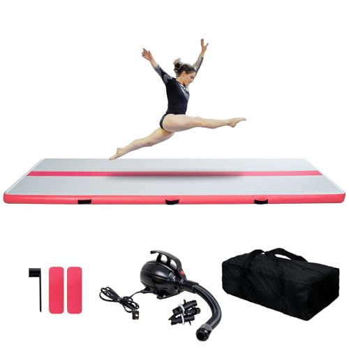 Tuxedo Sailor Inflatable Gymnastics Tumbling Mat Tumble Track Thickness Floor Mat With Electric Air Pump for Gymnastics/Training/Home/Cheerleading/Water/Gym/Yoga