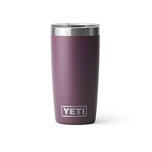 YETI Rambler 10 oz Tumbler, Stainless Steel, Vacuum Insulated with MagSlider Lid, Firefly Yellow