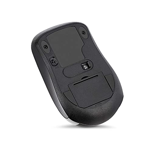 Amazon Basics 2.4 Ghz Wireless Optical Computer Mouse with USB Nano Receiver, Black