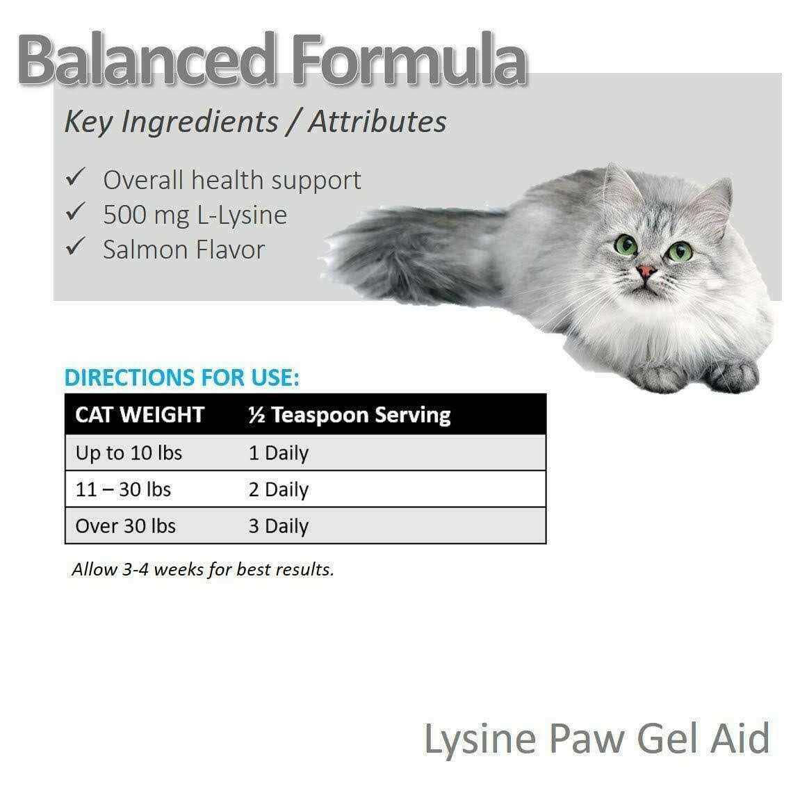 Vet Worthy Lysine Paw Gel for Cats - Pet Supplies online store