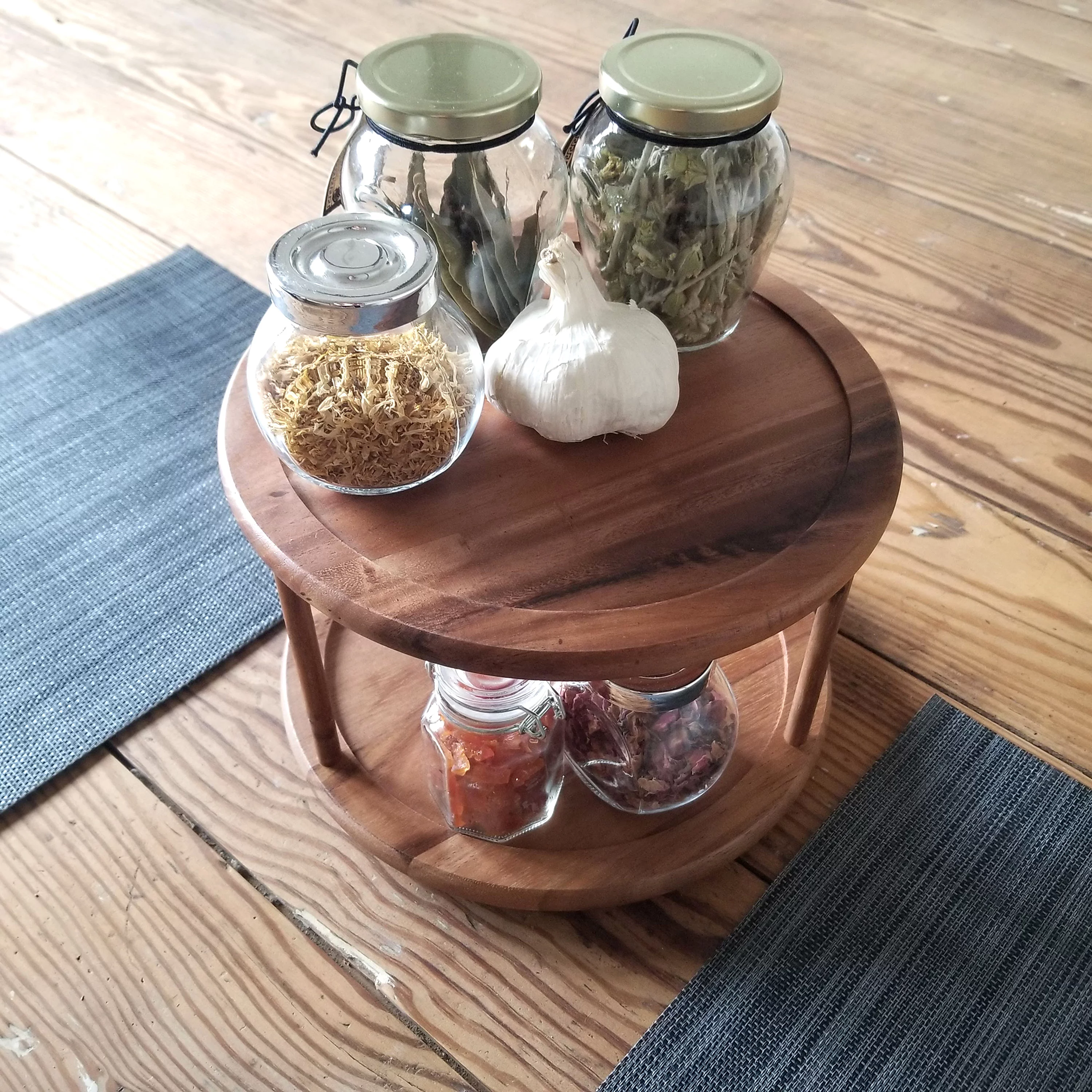 Lipper International Acacia Durable Turn Table, 10