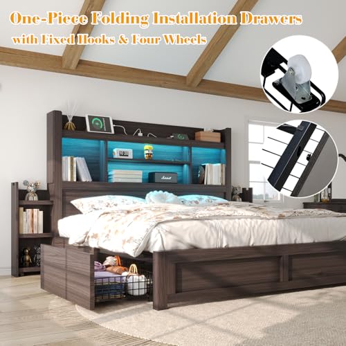 Queen Bed Frame with 49.6