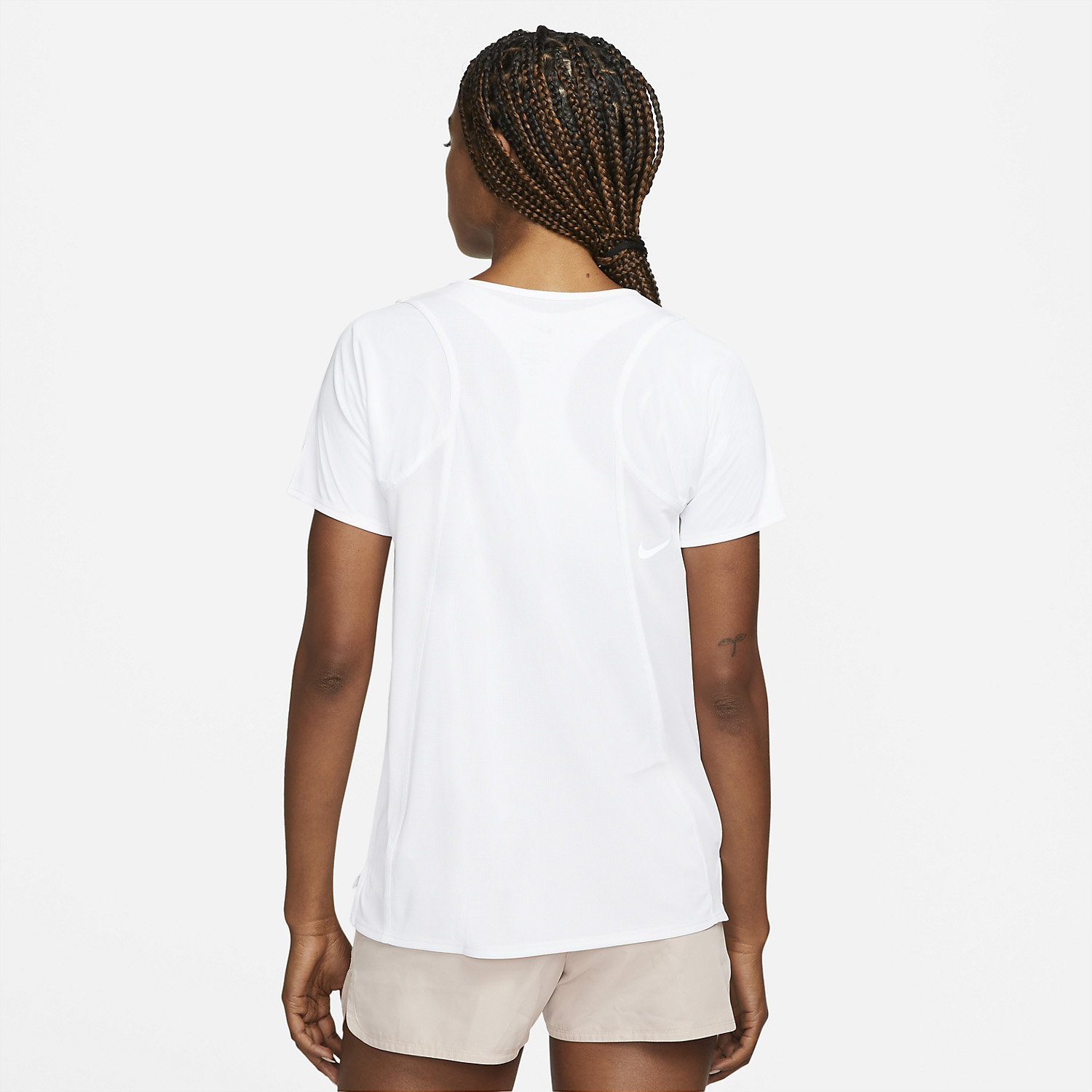 Nike Dri-FIT Race Maglietta White/Reflective Silver