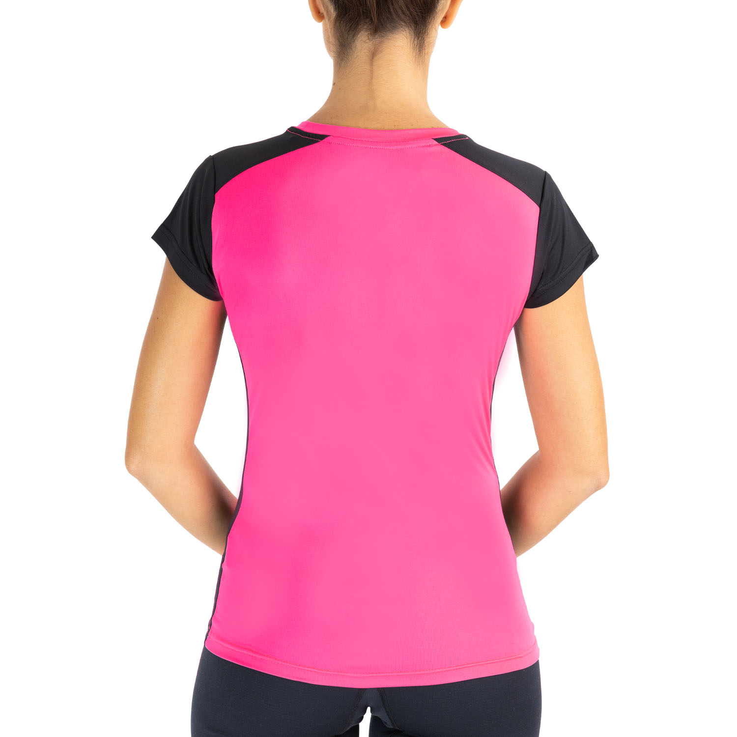 Joma Record II Maglietta Fluor Pink/Black