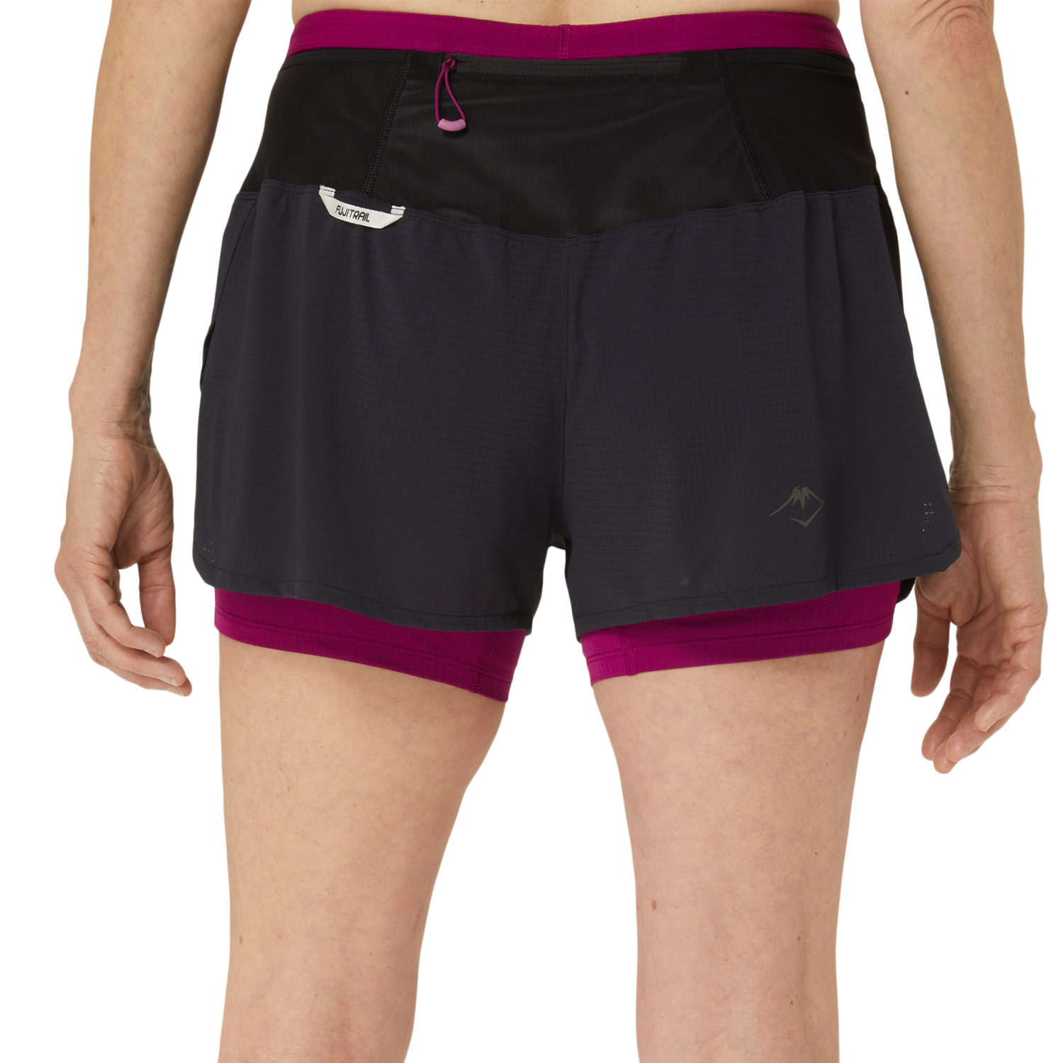 Asics Fujitrail 2 in 1 3in Pantaloncini Performance Black/Blackberry