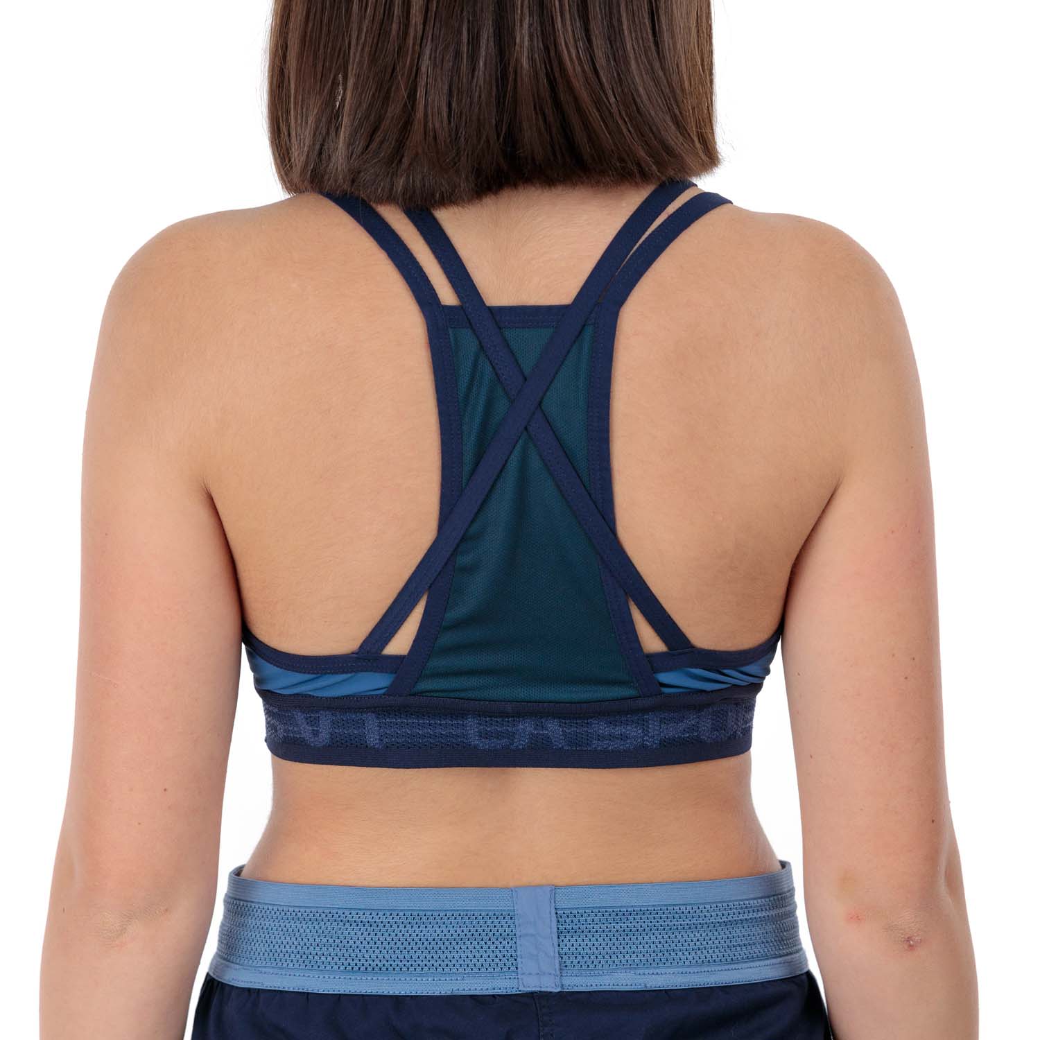 La Sportiva Wafaa Reggiseno Sportivo Moonlight/Deep Sea