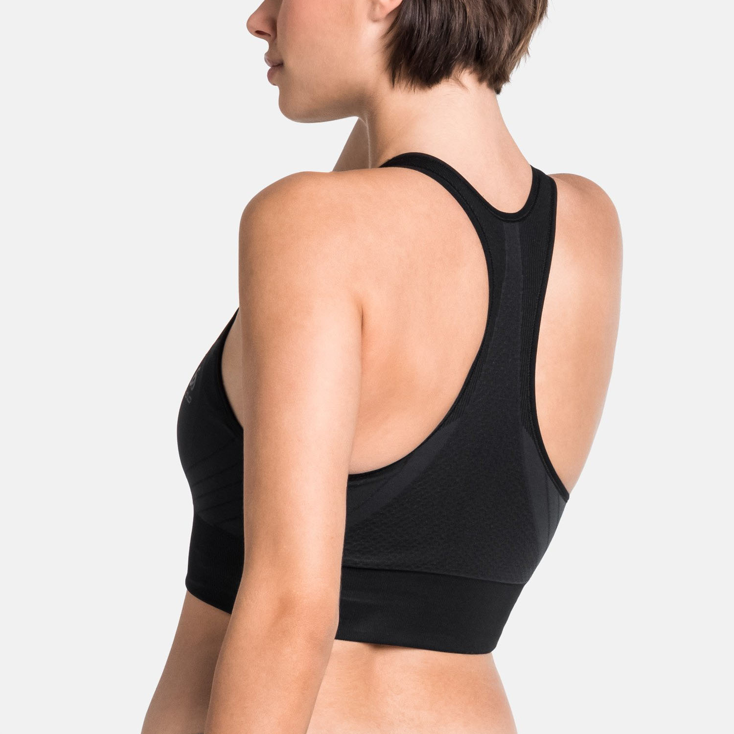 Odlo Logo Reggiseno Sportivo Black