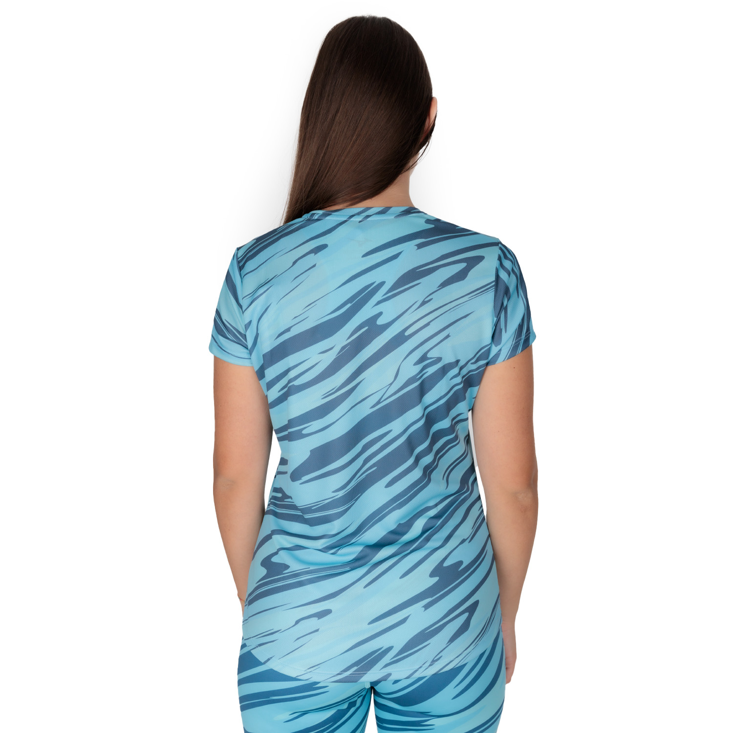 Mizuno Impulse Core Graphic Maglietta Maui Blue